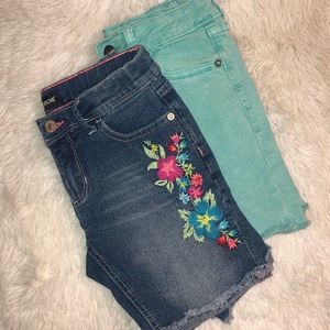 Little Girl Jean shorts set 2